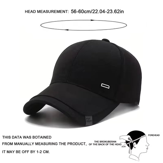 Unisex Silver Buckle Baseball Cap