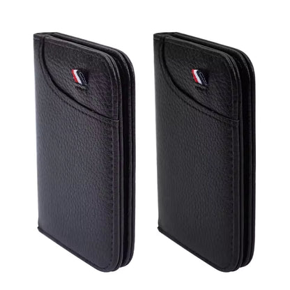 Slim PU Leather Mini Card Wallet for Men – Soft & Lightweight Credit Card Holder