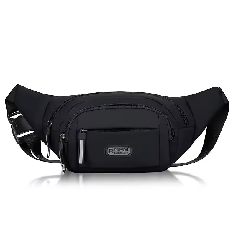 Men’s Ultra Thin Canvas Waist Pack – Anti-Theft Sports & Running Waist Bag