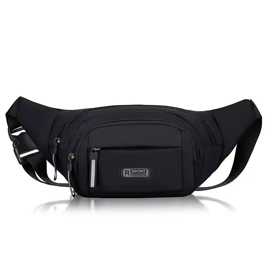 Men’s Ultra Thin Canvas Waist Pack – Anti-Theft Sports & Running Waist Bag