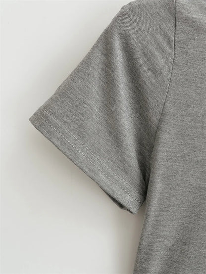 Women’s Slim Fit Solid Crop Tee – Casual Summer Top